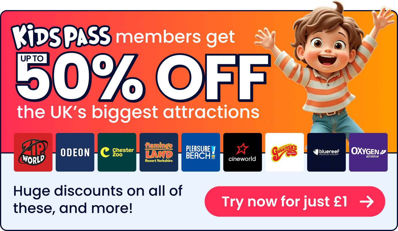 Discounts on Family days out - £1 Trial then £3.99 per month