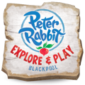 Peter Rabbit Explore and Play Blackpool Logo 