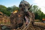 people riding the wickerman rollercoaster at alton towers