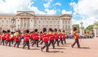 Changing of the Guard in action at Buckingham Palace