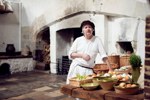 Actor dressed as chef at Hampton Court Palace