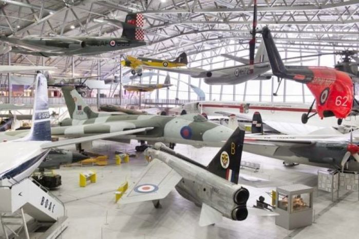 Display military aircraft at the Imperial War Museum Duxford