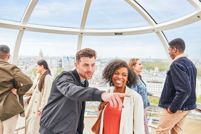 Take in the views on the London Eye