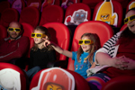 Children enjoying 4D Cinema at Lego Discovery Centre Birmingham