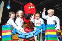 Kids meeting Ninjago at Legoland Discovery Centre Manchester