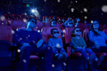 Family enjoying the 4D cinema at Legoland Discovery Centre in Manchester