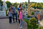 Family looking at figures at Miniland in Legoland Windsor Resort