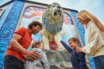 Family happy at Flight of the Sky Lion LEGOLAND Windsor
