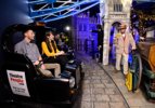People enjoying Spirit of London ride at Madame Tussauds