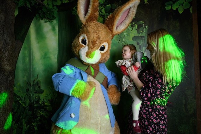 Child enjoying Peter Rabbit Explore and Play Blackpool