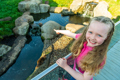 Child enjoying Otter Creek at SEALIFE Hunstanton