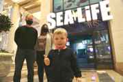SEA LIFE Manchester with young kids exploring 