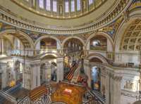 View from above inside St Pauls Cathedral