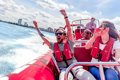 People enjoying ride on Thames Barrier Explorers Voyage