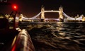 River Thames view at night from Thames Rocket boat