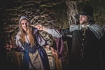 Actors performing as Witches' Judgement at Edinburgh Dungeon